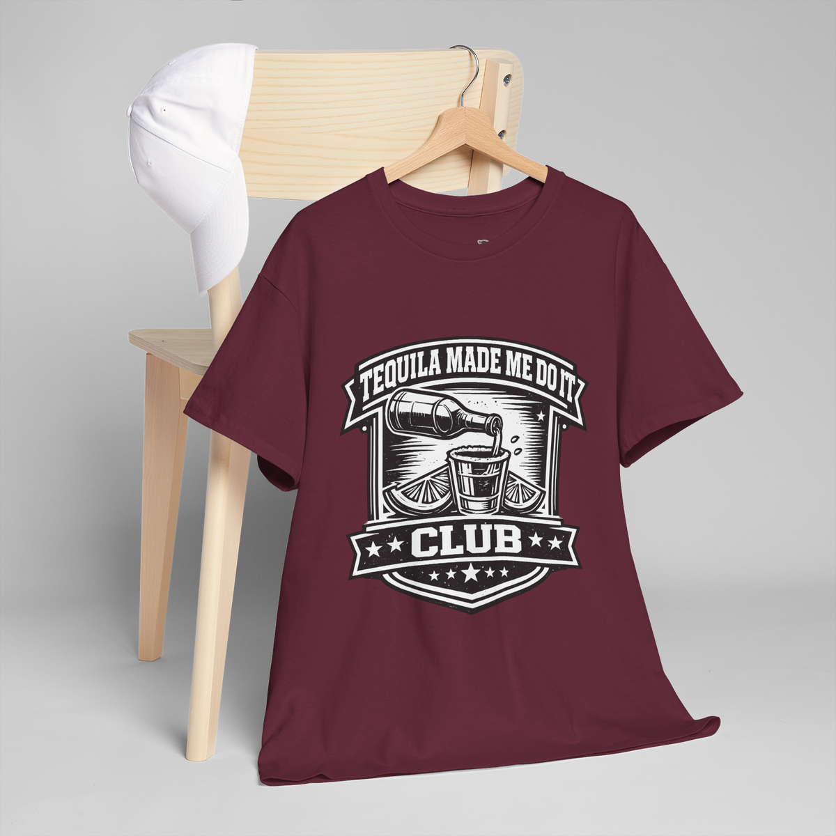 Tequila Made Me Do It Club Unisex Heavy Cotton Tee