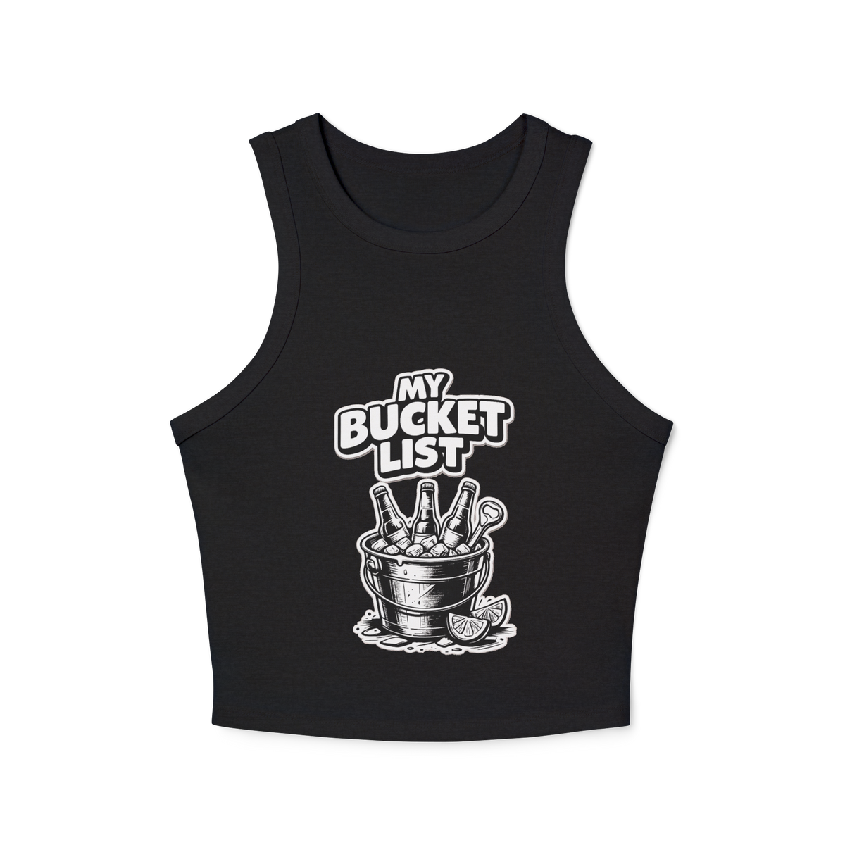 My Bucket List Women's Micro Rib Racer Tank Top