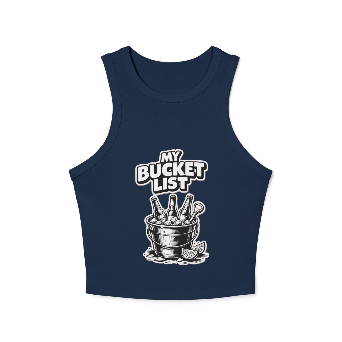 My Bucket List Women's Micro Rib Racer Tank Top
