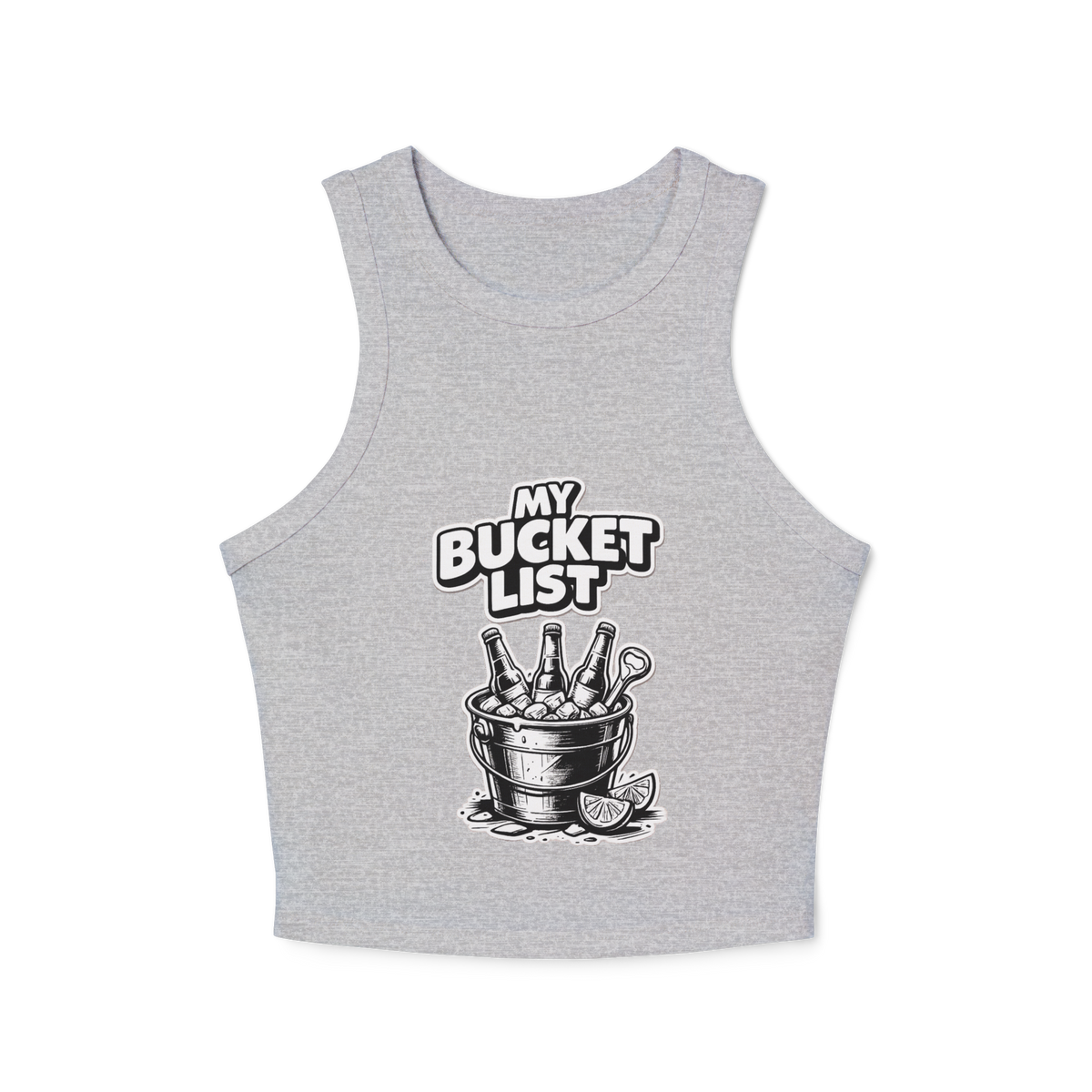 My Bucket List Women's Micro Rib Racer Tank Top