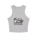 Peace Love Cocktails Women's Micro Rib Racer Tank Top