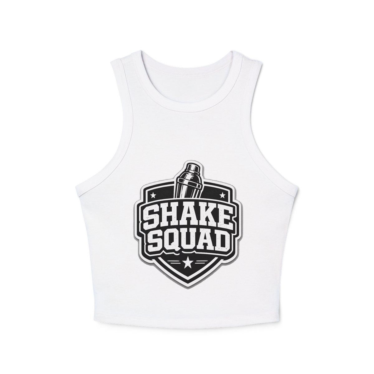 Shake Squad Women's Micro Rib Racer Tank Top