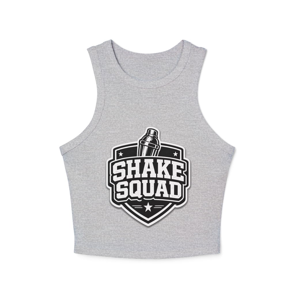 Shake Squad Women's Micro Rib Racer Tank Top