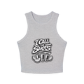 I Call The Shots Women's Micro Rib Racer Tank Top