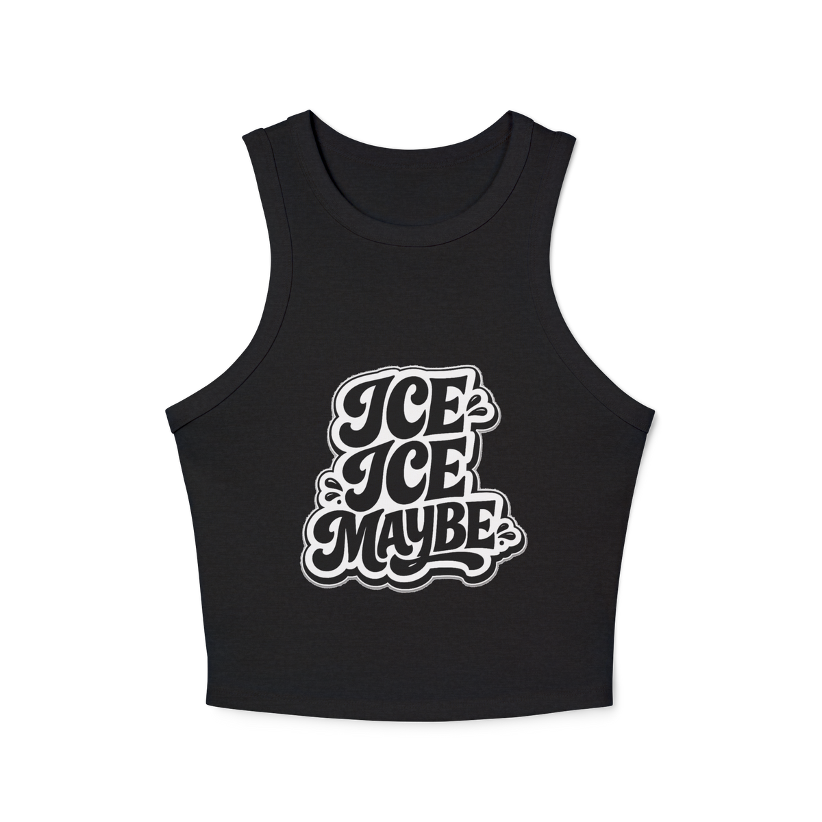 Ice Ice Maybe Women's Micro Rib Racer Tank Top