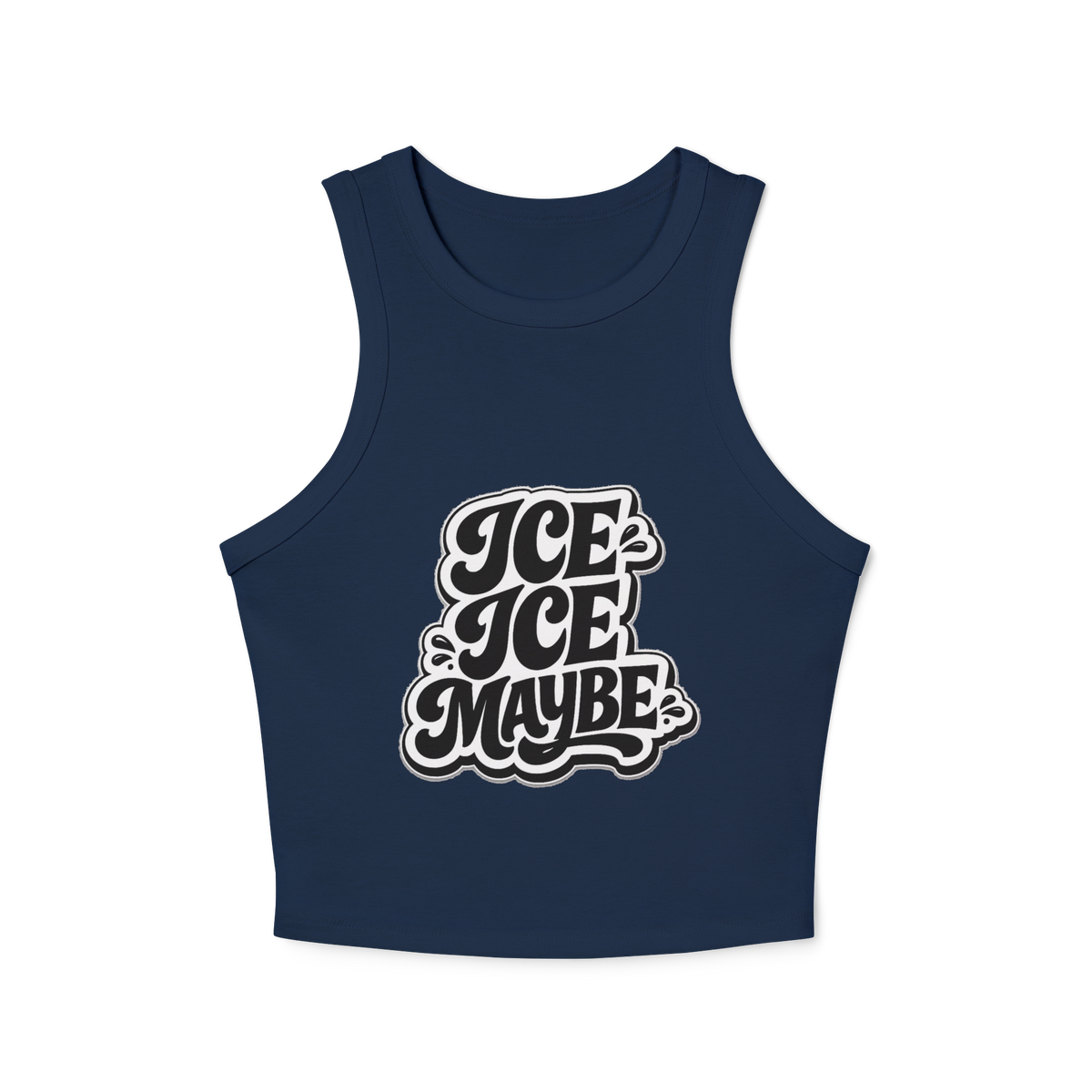 Ice Ice Maybe Women's Micro Rib Racer Tank Top