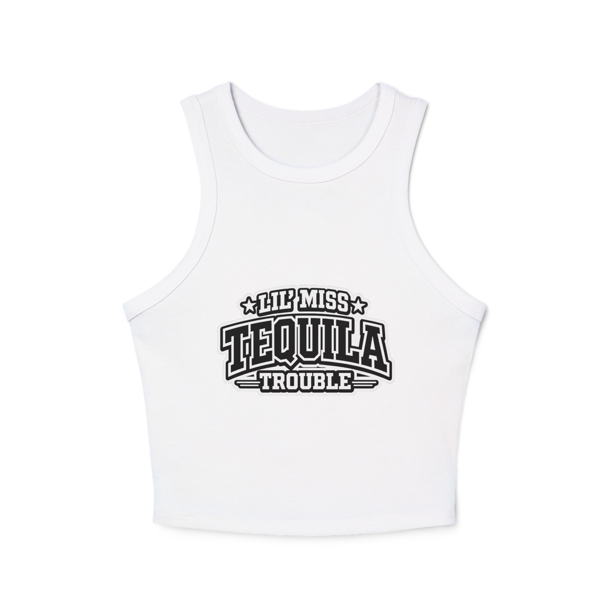 Lil' Miss Tequila Trouble Women's Micro Rib Racer Tank Top