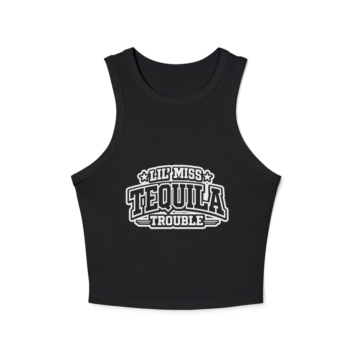 Lil' Miss Tequila Trouble Women's Micro Rib Racer Tank Top