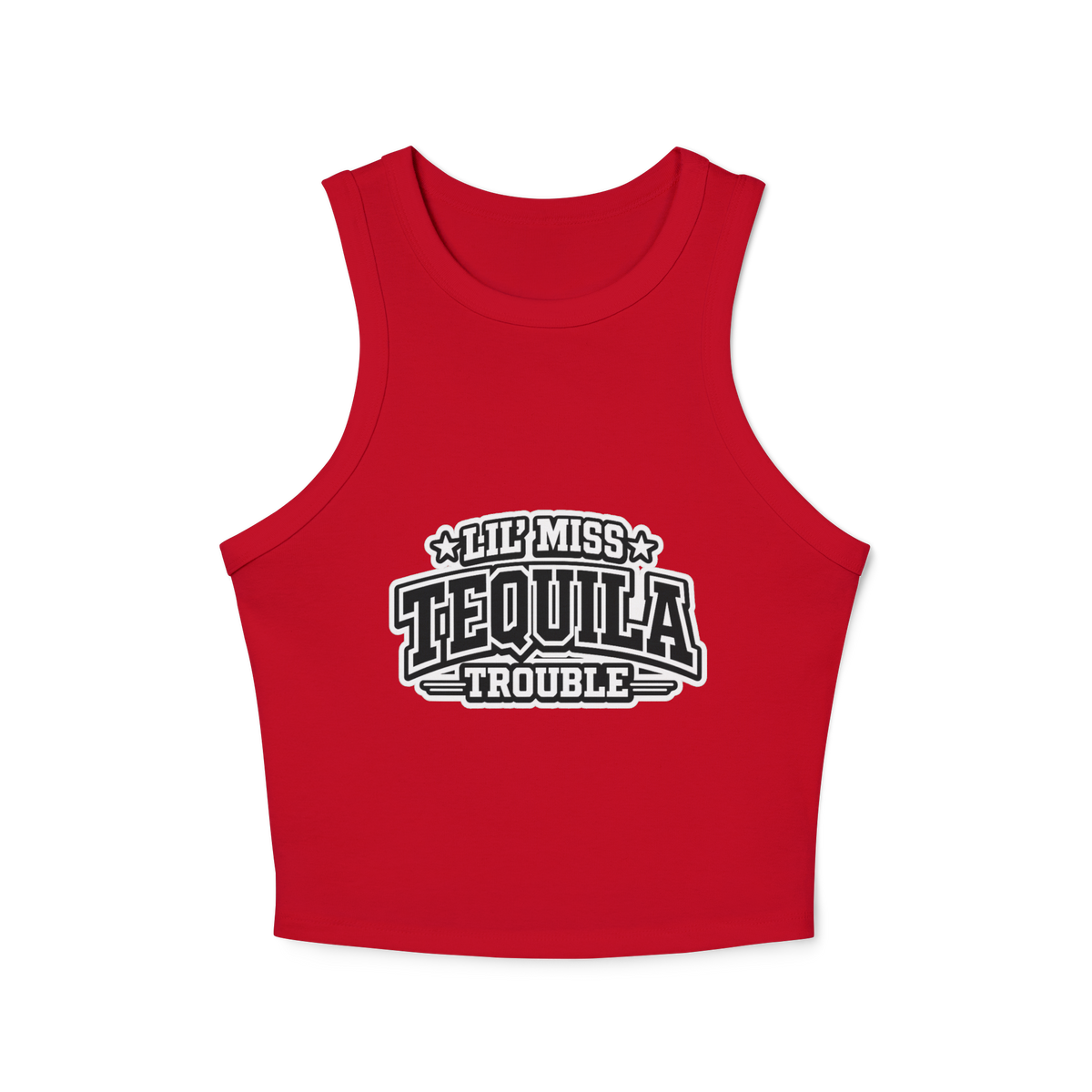 Lil' Miss Tequila Trouble Women's Micro Rib Racer Tank Top