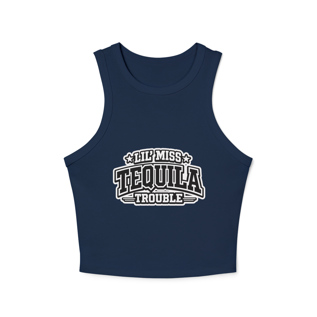 Lil' Miss Tequila Trouble Women's Micro Rib Racer Tank Top