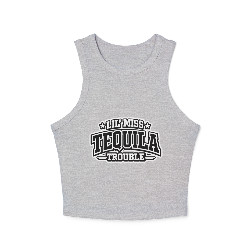 Lil' Miss Tequila Trouble Women's Micro Rib Racer Tank Top
