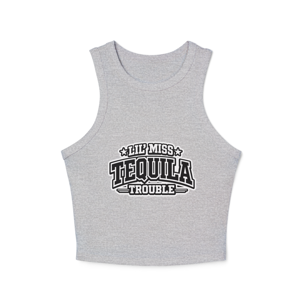 Lil' Miss Tequila Trouble Women's Micro Rib Racer Tank Top